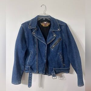 Harley-Davidson Dark Blue Double Rider Denim Jacket.